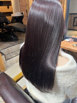 オーブ ヘアー リリー 博多2号店(AUBE HAIR lily) ボルドーブラウンカラー!