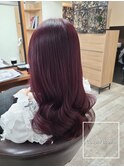 カシスブラウン/ピンクブラウン/ブリーチなしカラー