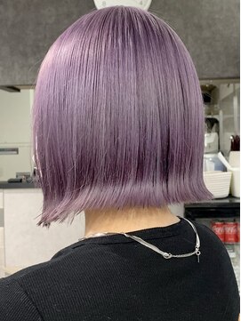 ロウル 渋谷(LOWRL) ピンクラベンダー/ブリーチ/ダブルカラー