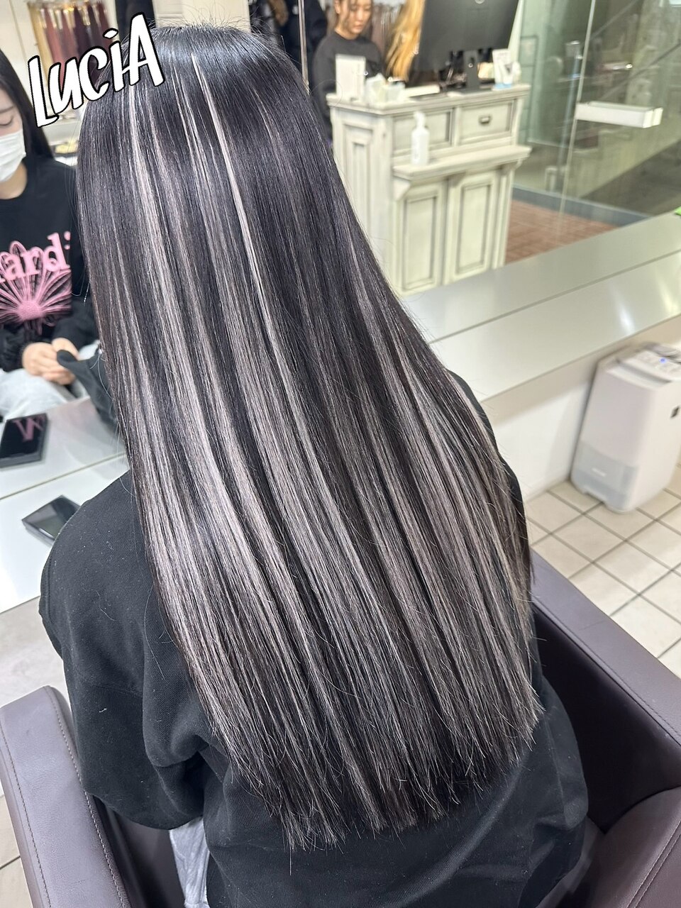 レミー100%/54cm】シールエクステ100枚×バレイヤージュ：L109828481