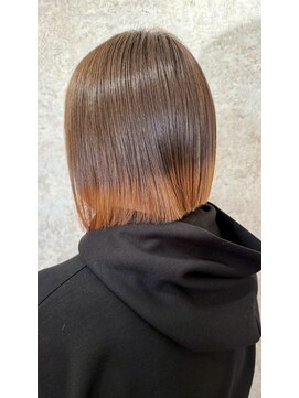 シュガービー(SUGAR-B) 裾カラーオレンジボブ