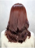ミディアム美髪カラー顔周りレイヤー☆