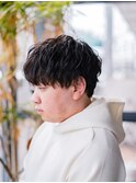 波巻きパーマ × 韓国マッシュ  【メンズ】