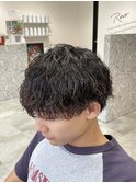 細かくしっかり!波巻きパーマ