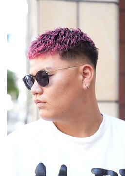 タフ バーバーショップ(TOUGH BARBER SHOP) ブリーチピンパーマ