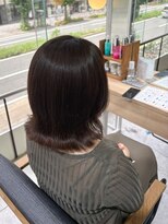 バイエイト(X8) ◎結べる長さの外ハネボブ/チョコレートブラウン