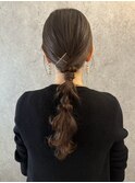 大人上品なタイト編み下ろし