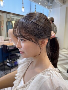 ロンドアベニール 北千住(Lond avenir) 韓国顔周り/バタフライカット/ミディアムレイヤーカット北千住