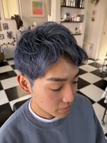 バーバーショップ ヘアーライフ アン(Barber Shop HairLife An)&nbsp;ブルーアッシュスタイル