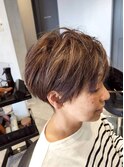 ジェンダーレスショート/ハイライト/顔周り #武蔵小山美容室