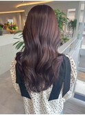 桑名ロングレイヤーカットハッシュカット透明感カラー重めロング