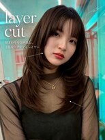 アプリ 大宮西口(appri) 韓国風ミディアムレイヤー×ダークブラウン/大宮