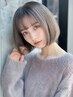 【学生応援】大学生限定!カット+透明感艶カラー「学割U24」¥5500