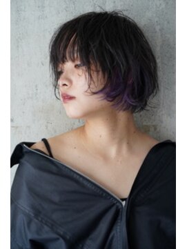 ヘア スペース メロウ(hair_mellow) おしゃれボブインナーカラー