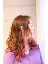 アドミラル ベー ヘアーデザイン(Admiral b Hair design)&nbsp;グラデーションピンク　心斎橋/堀江/南堀江 美容院 メンズ