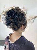 ショートヘアさんのお振袖でモリモリアップヘア