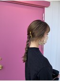 たっぷりメッシュの柔らかベージュ