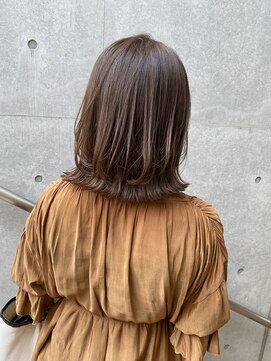 ウノプリール 茶屋町店(unopulir) 大人綺麗めレイヤーボブ＊くびれスタイル＊アッシュベージュ