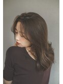 テラコッタ/韓国風ヨシンモリ/流れるレイヤー/前髪カール[銀座]