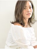 外国人風エアリーミディ/カーキグレージュ[西宮北口/門戸厄神]