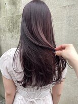 アクアオモテサンドウ(ACQUA omotesando)&nbsp;＊ブリーチなし暖色系ラズベリーピンクブラウンボルドーカラー