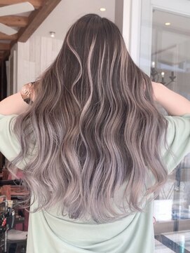 リード バイ ラグーン(LEAD by LAGOON) バレイヤージュグレージュハイライトダブルカラーケアブリーチ