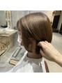 ヘアーデザイン ジュモク(Hair Design Jumoku) 大人気ベージュ系カラーとぷつっとぼぶの相性抜群