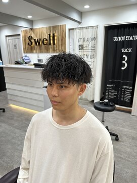 スウェル 船橋店(Swell) ハイライト/マッシュパーマ/束感/波巻き/メンズ1