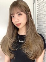 サイン 渋谷(SIGN)&nbsp;レイヤーカットイヤリングカラーインナーカラーケアブリーチ