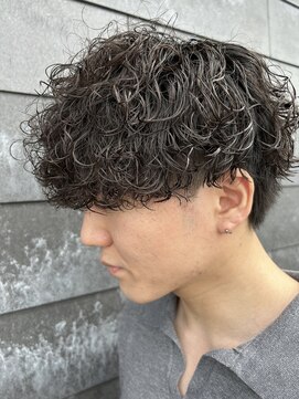 ヒュイル バイ ニアウ(Hwyl by Niau) メンズマッシュパーマ波巻スパイラルパーマニュアンスパーマ