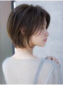 前髪なし大人ショートボブ20代30代40代【AIN.表参道】川原大地