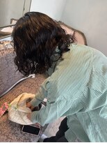 バロック(BAROQUE)&nbsp;大きめカール■立川20代30代ハイライトブリーチダブルカラー