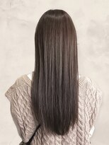 インデックスヘアー 亀戸店 20代30代大人可愛い髪質改善グレージュストレートロング透明感
