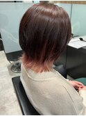 くびれボブ×ペールピンク
