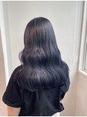 艶髪透明感寒色系カラーブルーブラック
