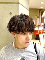 リンダ(LYNDA)&nbsp;無造作/メンズマッシュ/ソフトツイストパーマ/刈り上げ/仙台