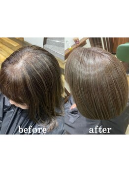 【酸性矯正ストレート専門】エイジング毛に特化したハリコシがあるのに柔らかいナチュラルなストレート技術
