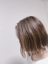 ルッソリベラ 池袋(Lusso libera)&nbsp;ハイライト/外ハネボブ/切りっぱなしボブ/外ハネミディアム
