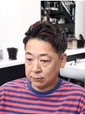 一宮メンズ束感ショート×前髪アップ大人ビジネス40代50代