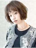 チェリーブラウン/ミニウルフ/デジタルパーマ[代官山」