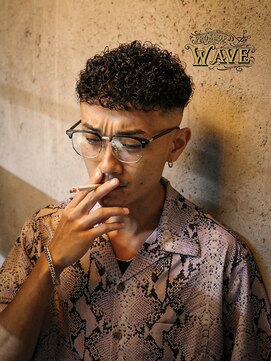 プロショップウェーブ(PRO SHOP WAVE) アッシュブラック/カルマパーマ/ベリーショート/原宿