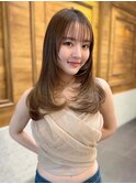 ☆イメチェンホワイトブロンド外ハネボブ美髪ワイドバング