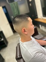 クフィア メンズヘアー カンポ 難波店(CUFFIA MEN'S HAIR CAMPO)&nbsp;メンズベリーショートおしゃれ坊主ブルーブラック短髮