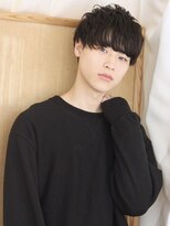 ソース 茨木(SOURCE)&nbsp;黒髪ナチュラルマッシュ/メンズ