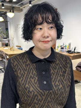 ダンボ(DUMBO) 【sayaca】ボブパーマニュアンスパーマプードルパーマミニボブ