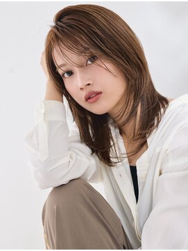 ラル(Lalu) 大人っぽく垢抜ける！ミディアムレイヤー/大人女性/ダブルカラー