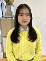 ビューバイネオリーブ 用賀店(Beau'r by neolive)&nbsp;くびれヘア縮毛矯正アプリコットオレンジ夏ハイライト《用賀》