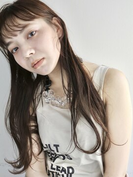 シール 梅田(CIRR) 似合わせ前髪×透け感ブラウン