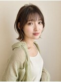 大人可愛い20代30代40代50代ウルフ丸みレイヤーボブショートボブ
