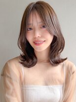 リヤン 表参道(lyann)&nbsp;くせ毛風カールミルクブラウン艶感夏デジタルパーマうるツヤ